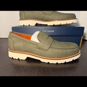 Cole Haan American Classics Penny Loafers C37891 Tea Leaf/Egret Mens 13M